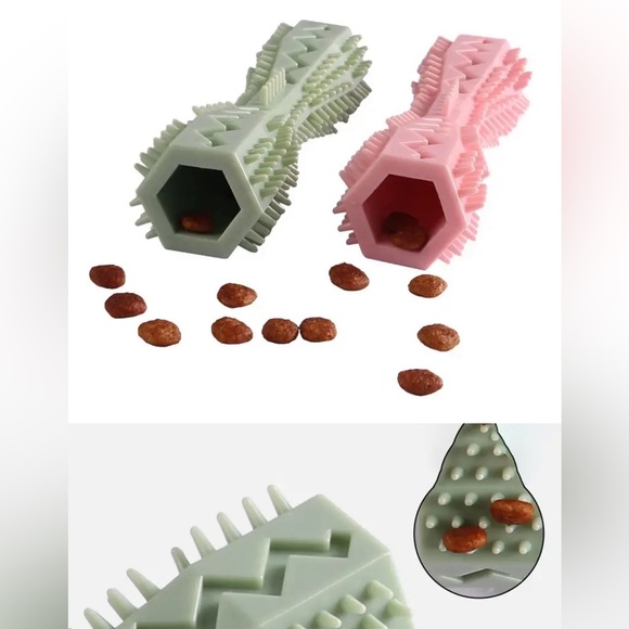 Set of 4 interactive pet chewing toys for dogs & cats, Like New, Multicolor - Picture 5 of 7